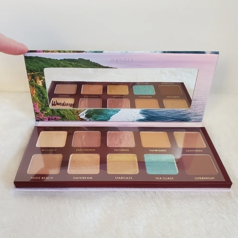 Wander Beauty Wanderess Escape 10 Eyeshadow Matte Shimmer Satin Palette New